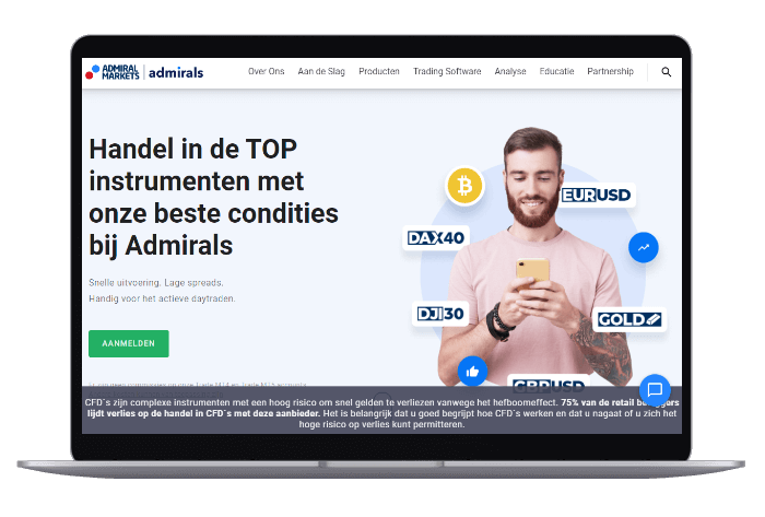 Admiral Markets Mockup NL